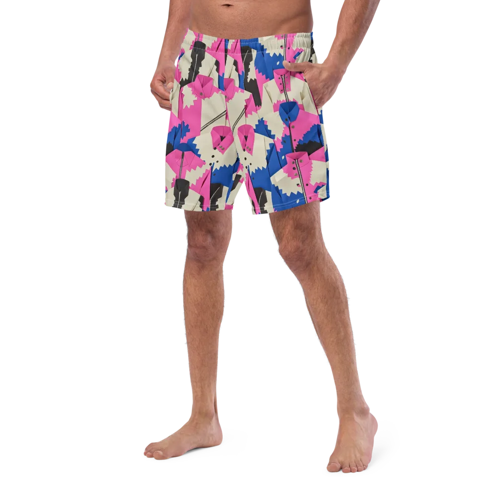 Zipper Voltage on Swim Trunks — Left Front
