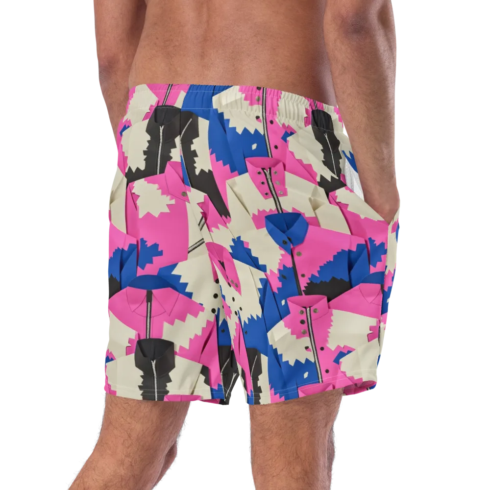 Zipper Voltage on Swim Trunks — Right Back