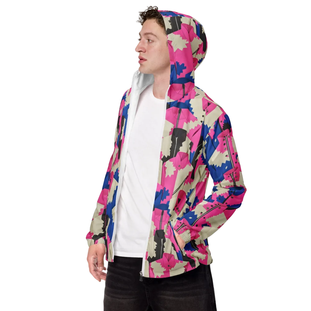 Zipper Voltage on Men's Windbreaker — Left Front