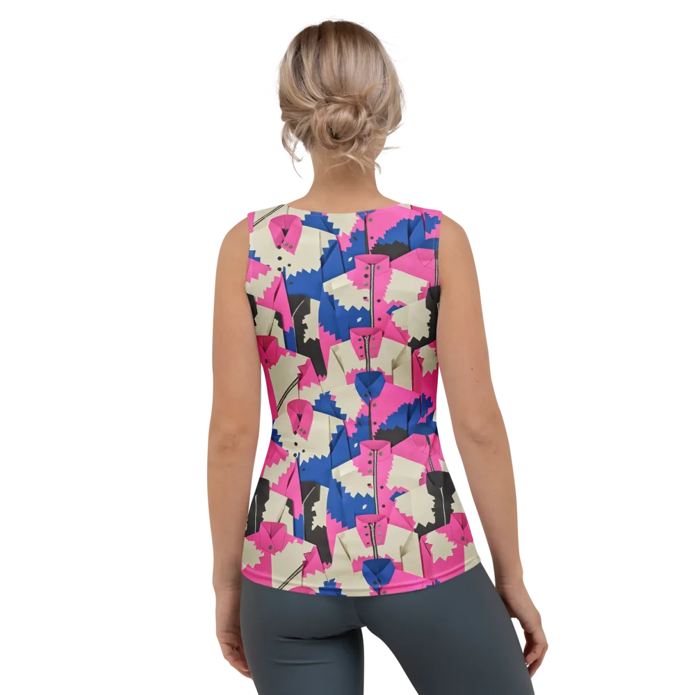 Zipper Voltage on Women's Tank Top — Back
