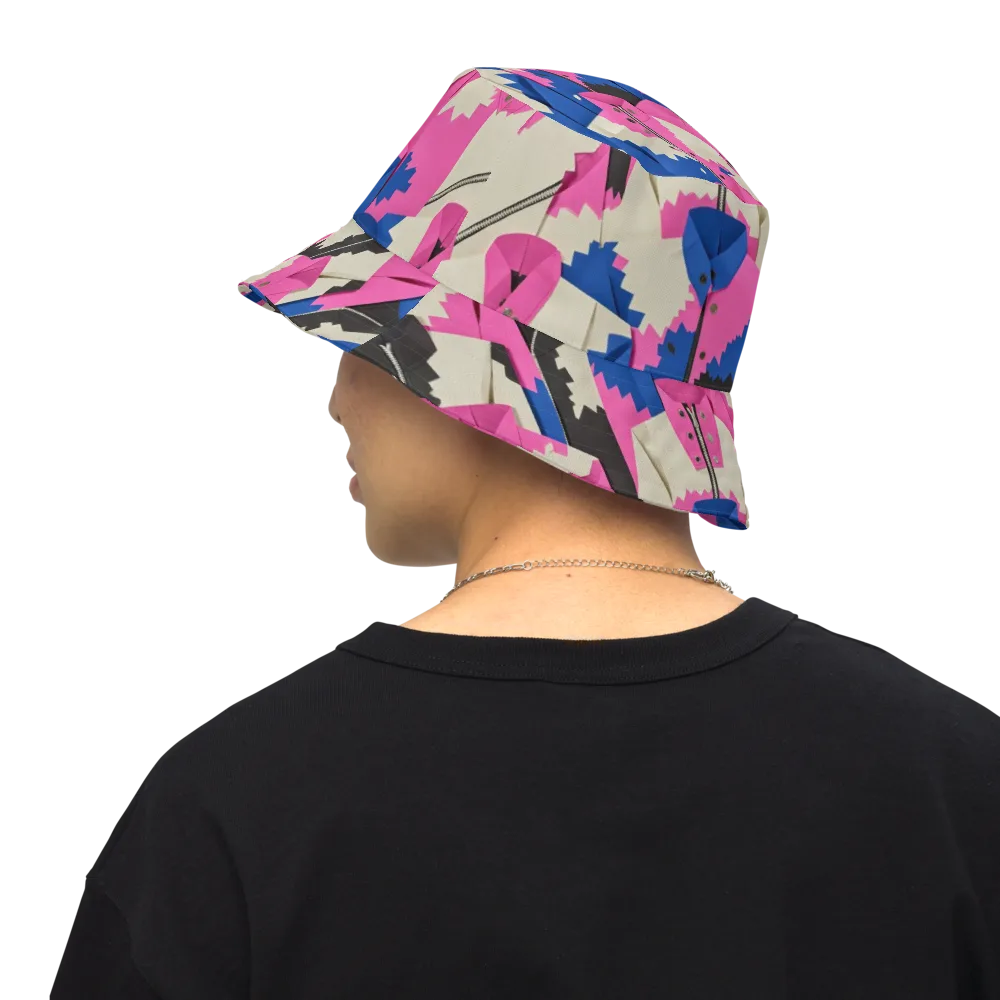 Zipper Voltage on Reversible Bucket Hat — Back Inside