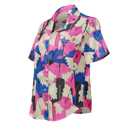 Zipper Voltage on a Women's Short Sleeve Pajama Top