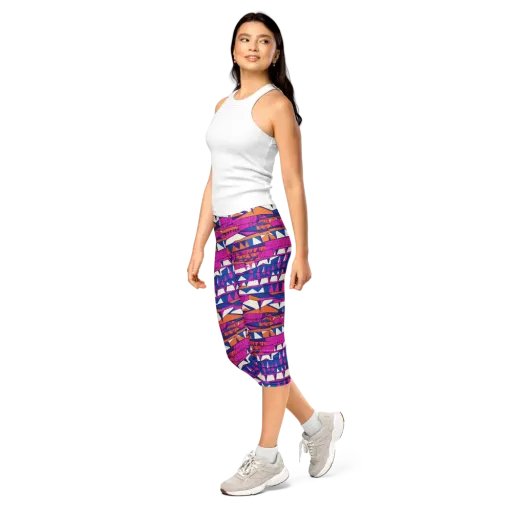 Neon Canyon on a Capri Leggings