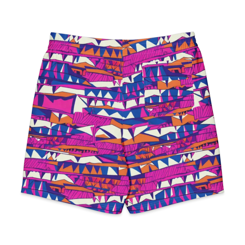 Neon Canyon on Men's Board Shorts — Back