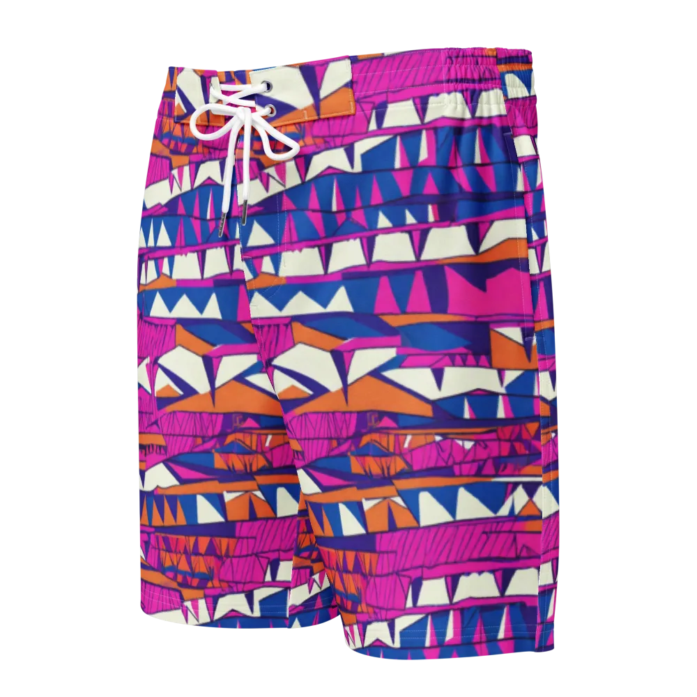 Neon Canyon on Men's Board Shorts — Front