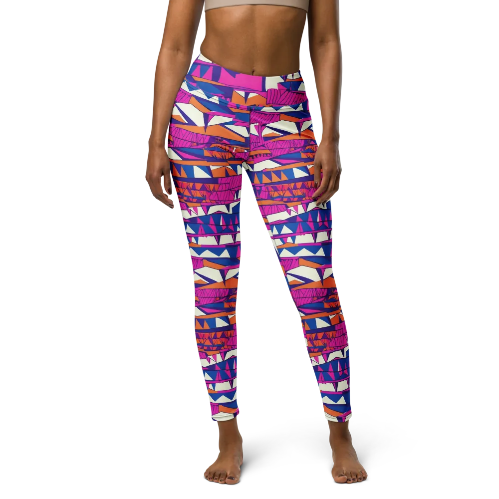 Neon Canyon on Yoga Leggings — Front