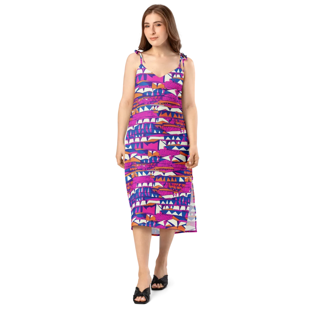 Neon Canyon on Slip Dress — Front