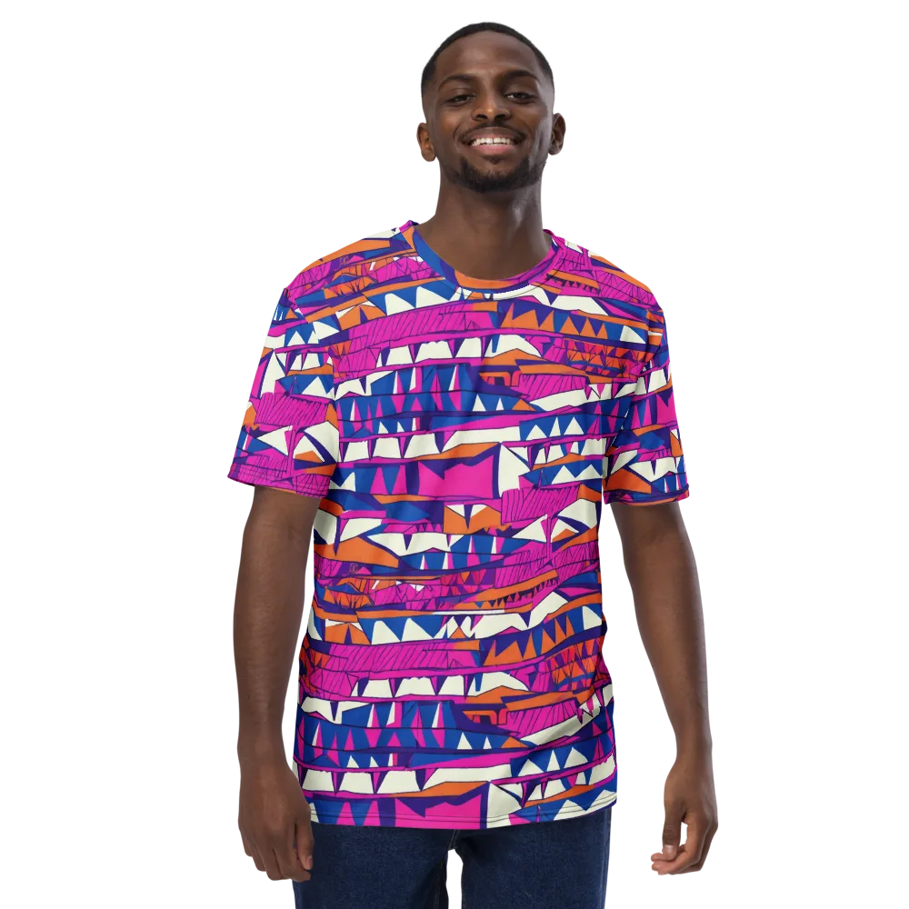 Neon Canyon on Men's Crew Neck T-Shirt — Front