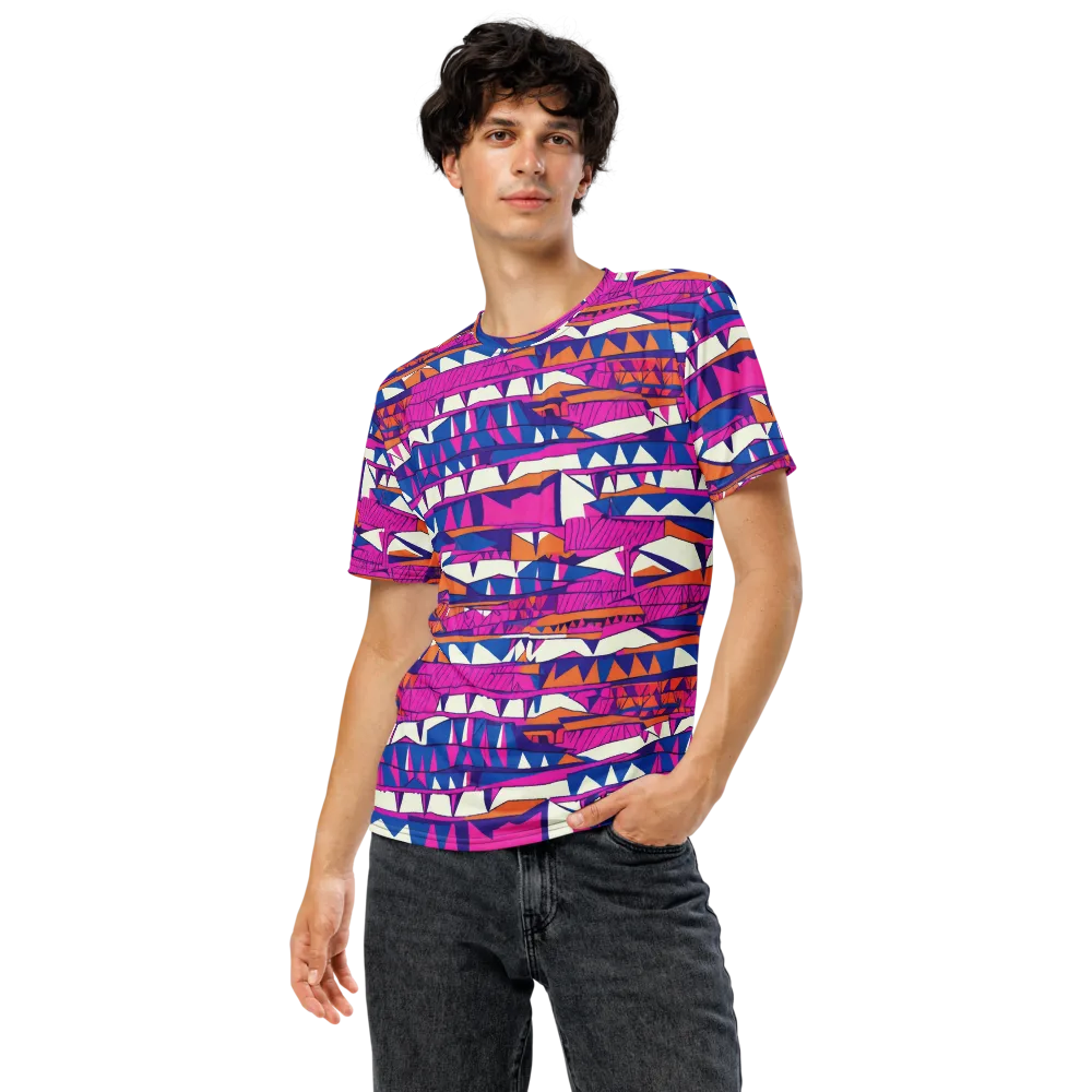 Neon Canyon on Men's Crew Neck T-Shirt — Front