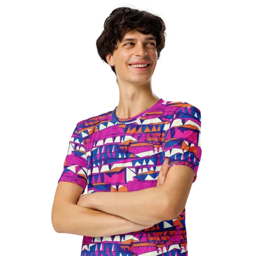 Neon Canyon on a Men's Crew Neck T-Shirt