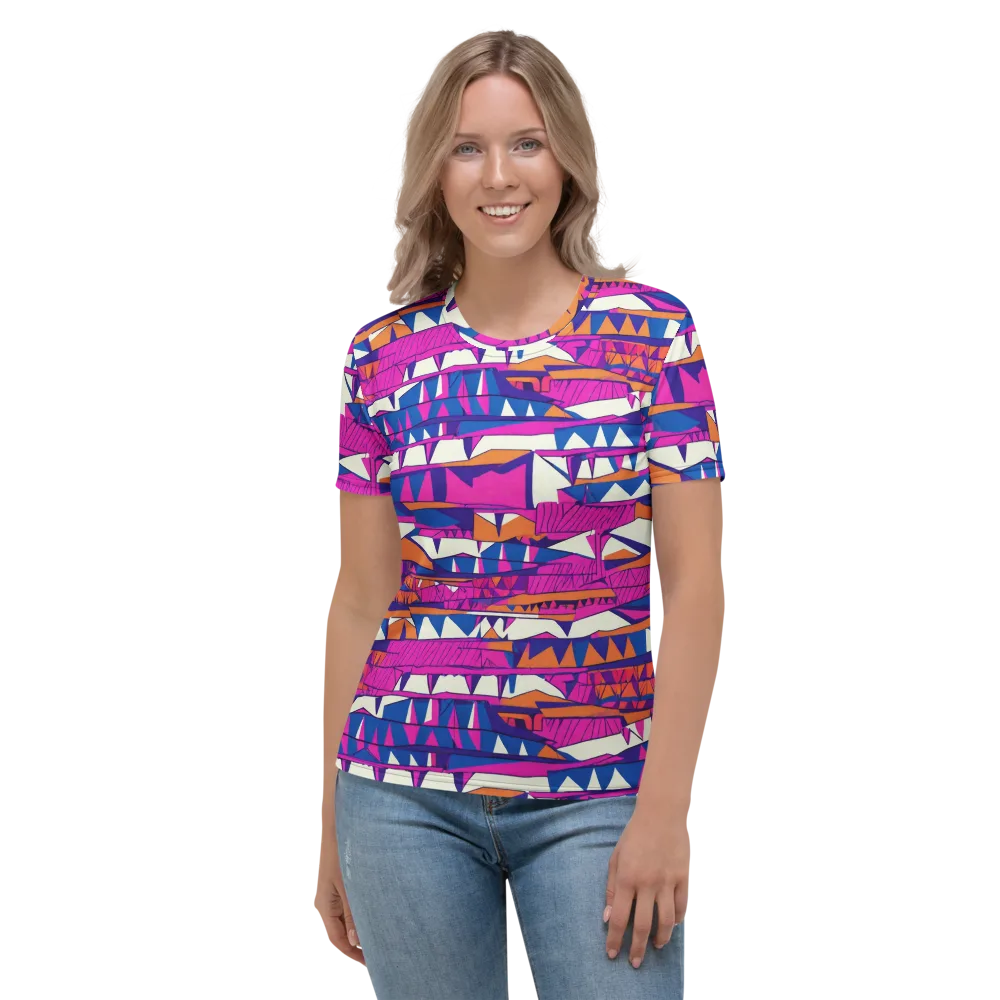 Neon Canyon on Women's Crew Neck T-Shirt — Front