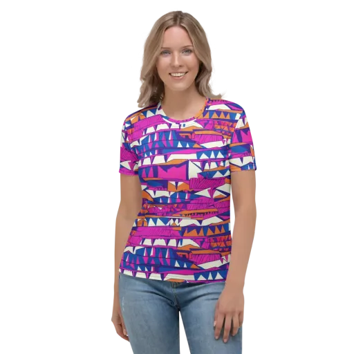 Neon Canyon on a Women's Crew Neck T-Shirt