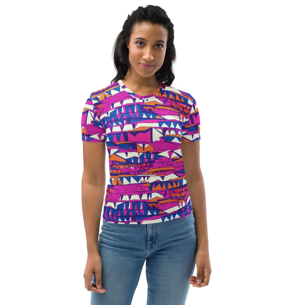 Neon Canyon on Women's Crew Neck T-Shirt — Front