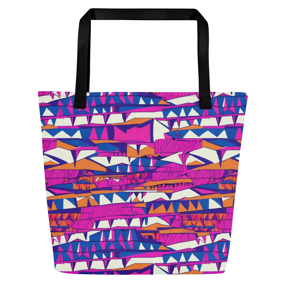 Neon Canyon on Large Tote Bag W/ Pocket — Front