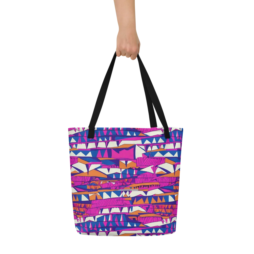 Neon Canyon on Large Tote Bag W/ Pocket — Front