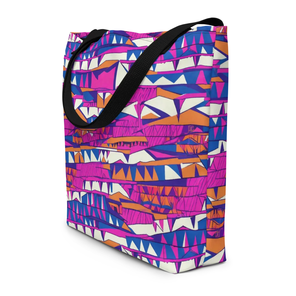 Neon Canyon on Large Tote Bag W/ Pocket — Front