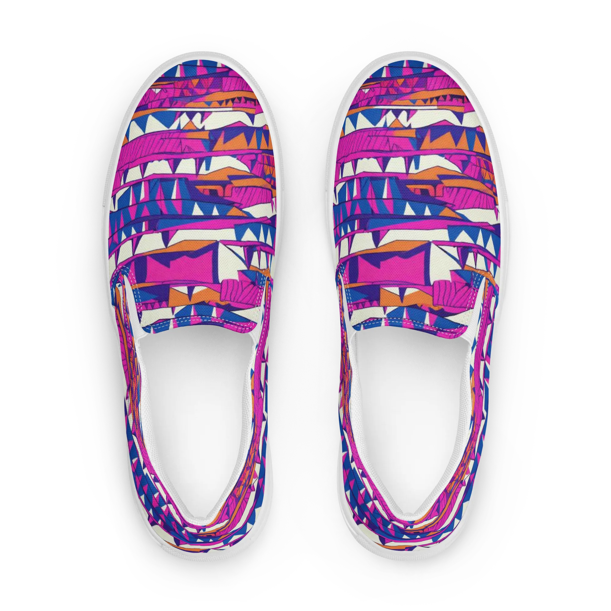 Neon Canyon on Women's Slip-On Canvas Shoes — Front