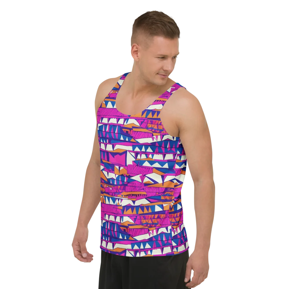 Neon Canyon on Men's Tank Top — Left Front