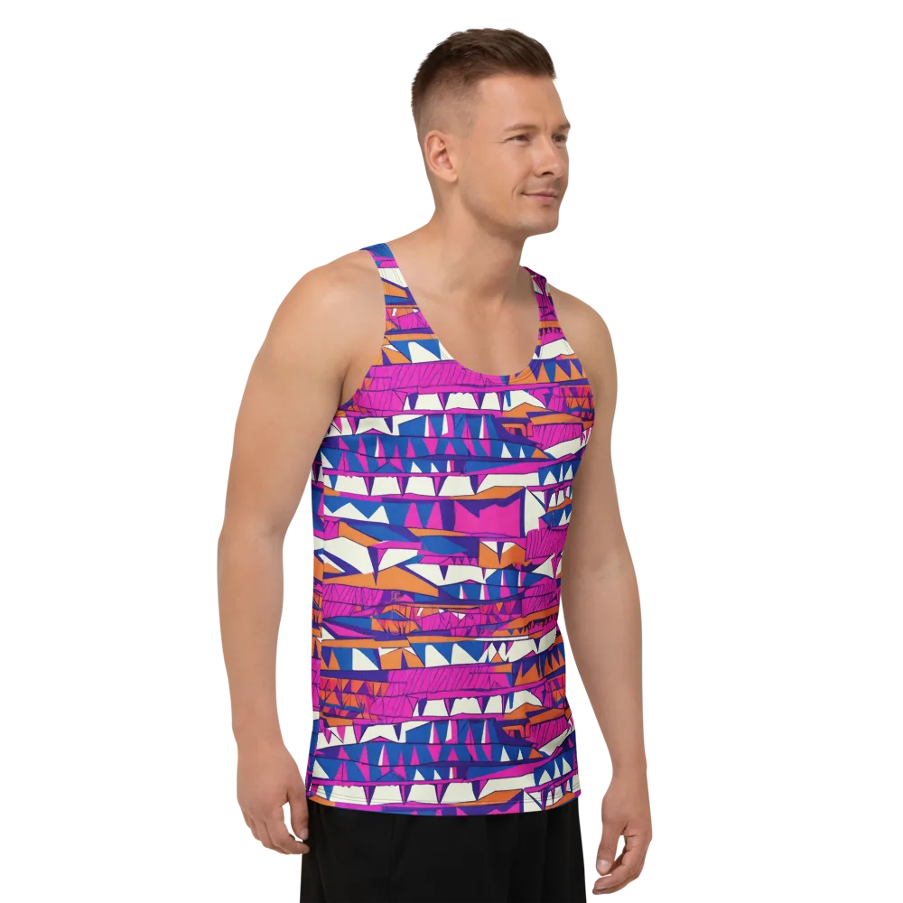 Neon Canyon on Men's Tank Top — Right Front
