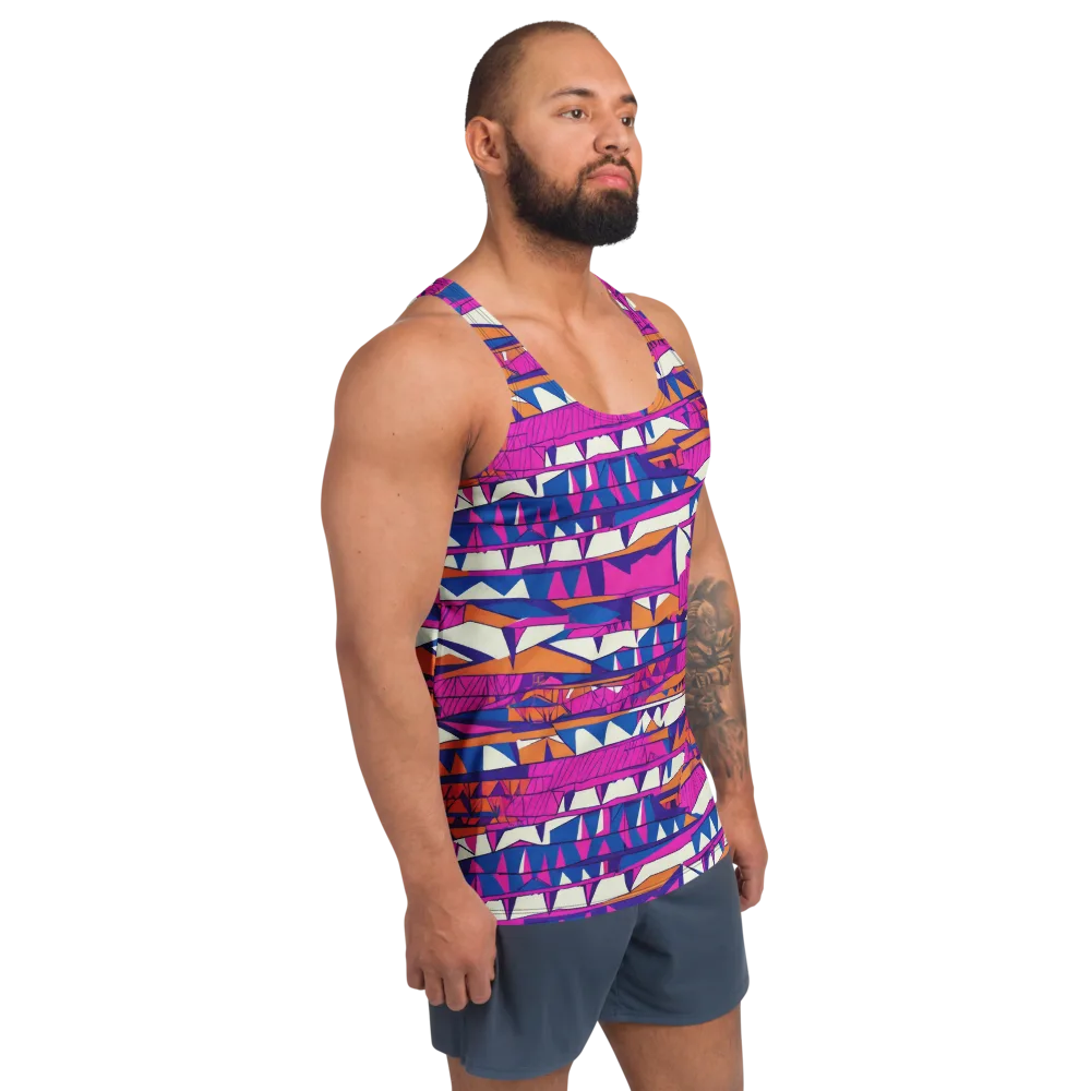 Neon Canyon on Men's Tank Top — Right Front