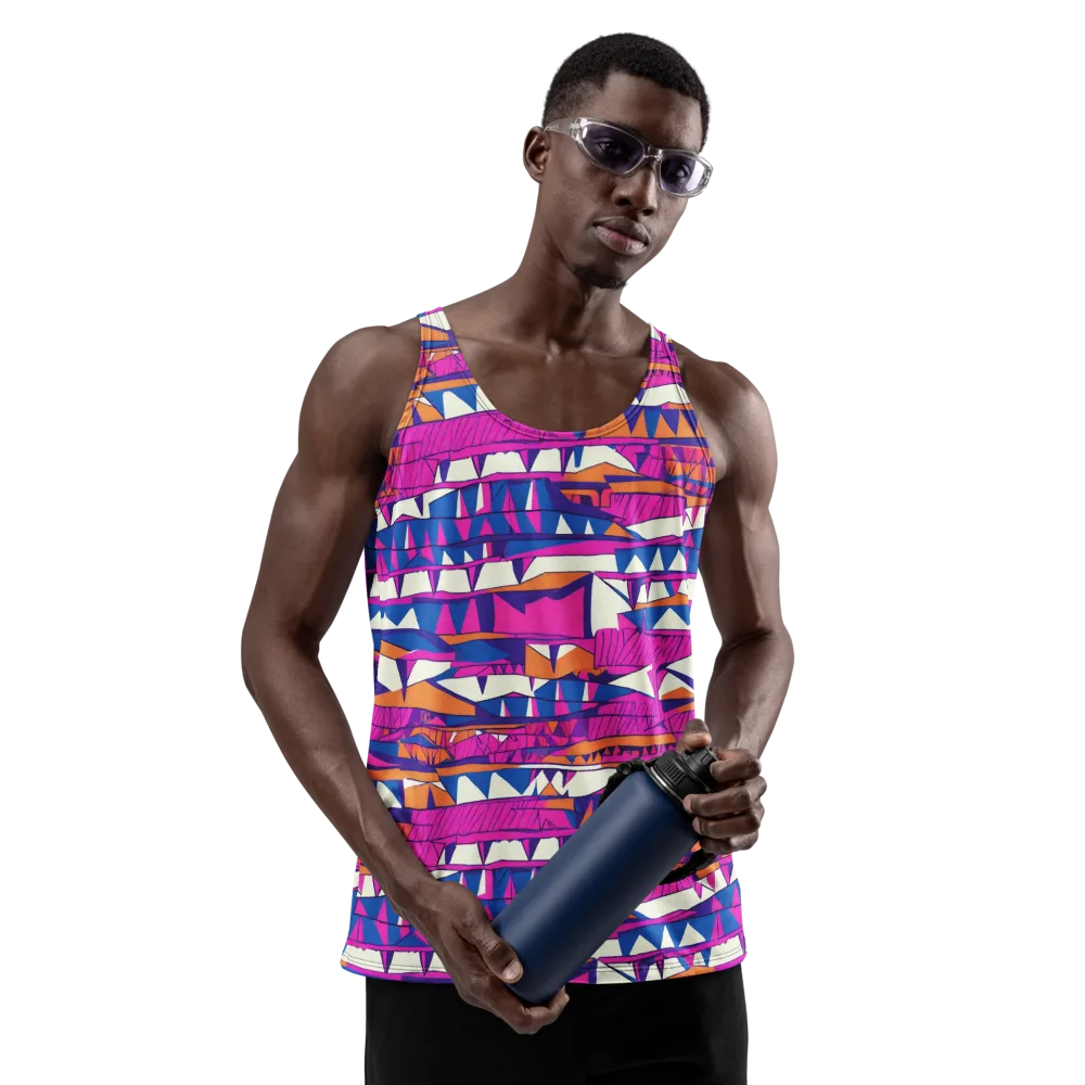 Neon Canyon on Men's Tank Top — Front