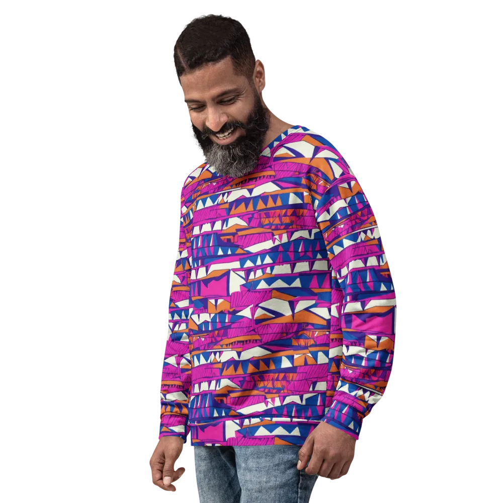 Neon Canyon on Sweatshirt — Left Front