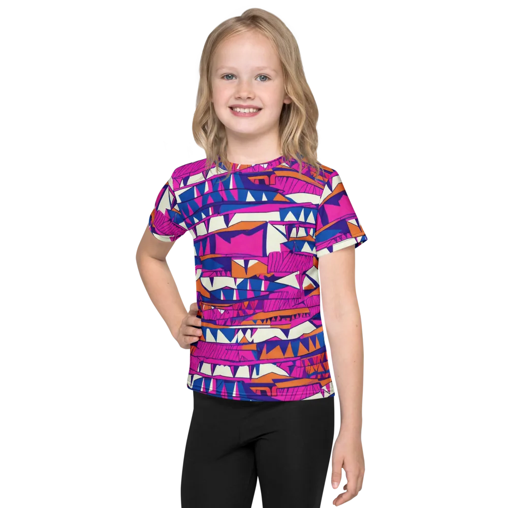 Neon Canyon on Kids Crew Neck T-Shirt — Front