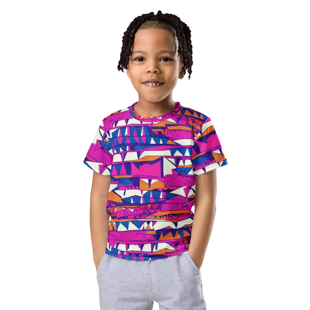 Neon Canyon on Kids Crew Neck T-Shirt — Front