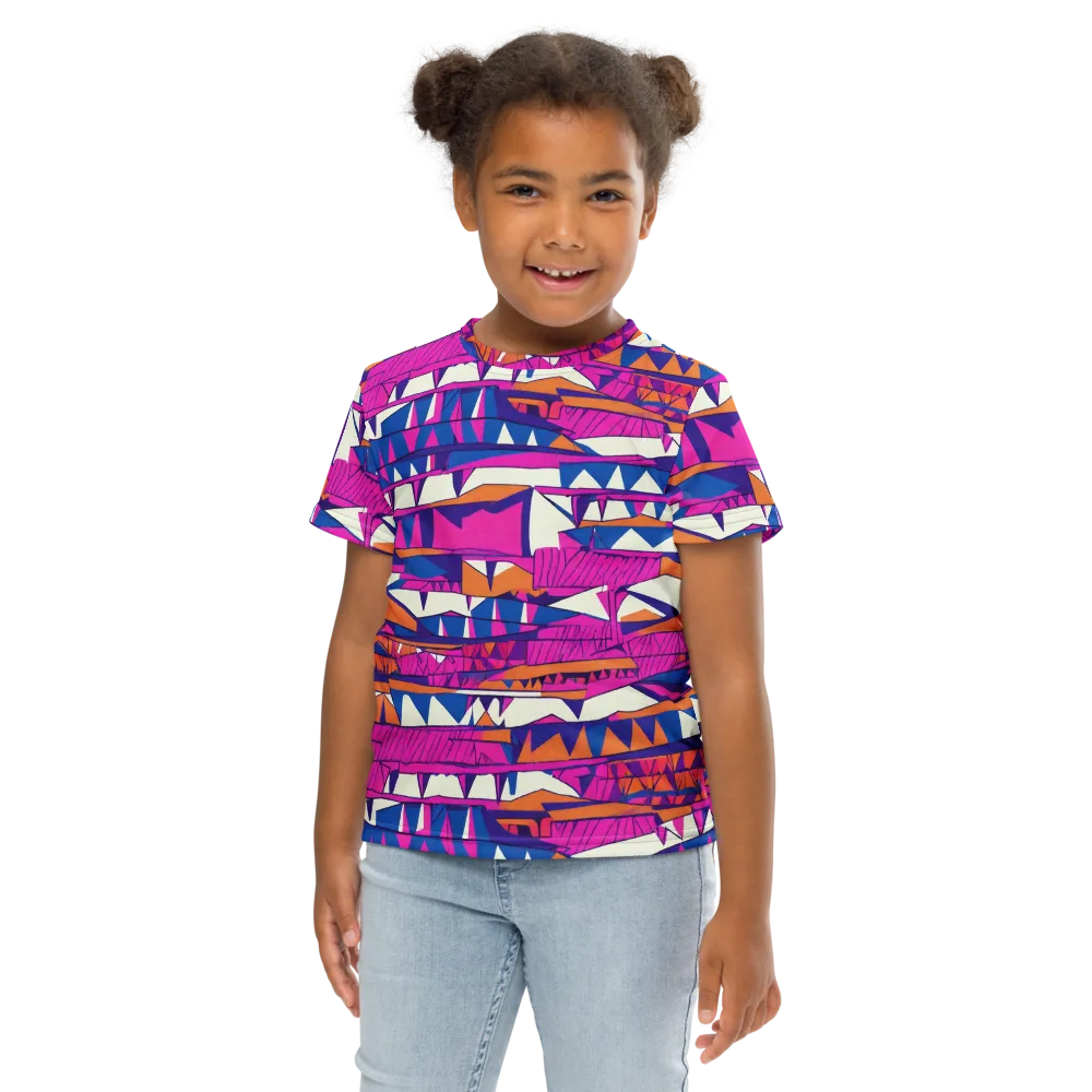 Neon Canyon on Kids Crew Neck T-Shirt — Front