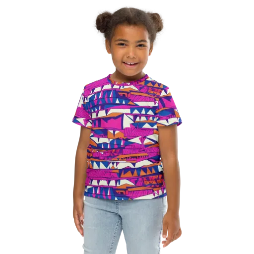 Neon Canyon on a Kids Crew Neck T-Shirt