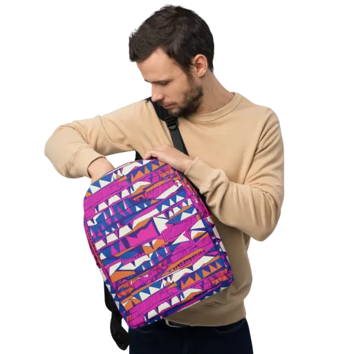 Neon Canyon on a Minimalist Backpack