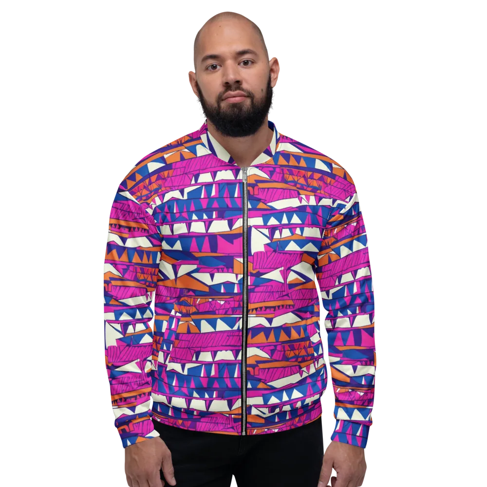 Neon Canyon on Bomber Jacket — Front
