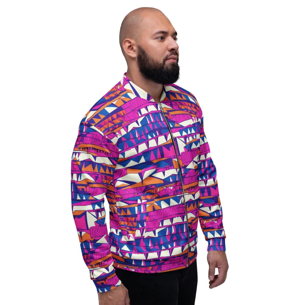 Neon Canyon on Bomber Jacket — Right