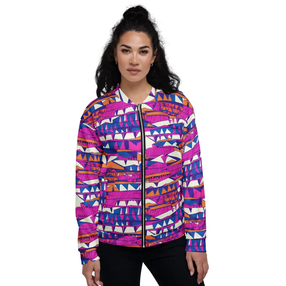 Neon Canyon on Bomber Jacket — Front