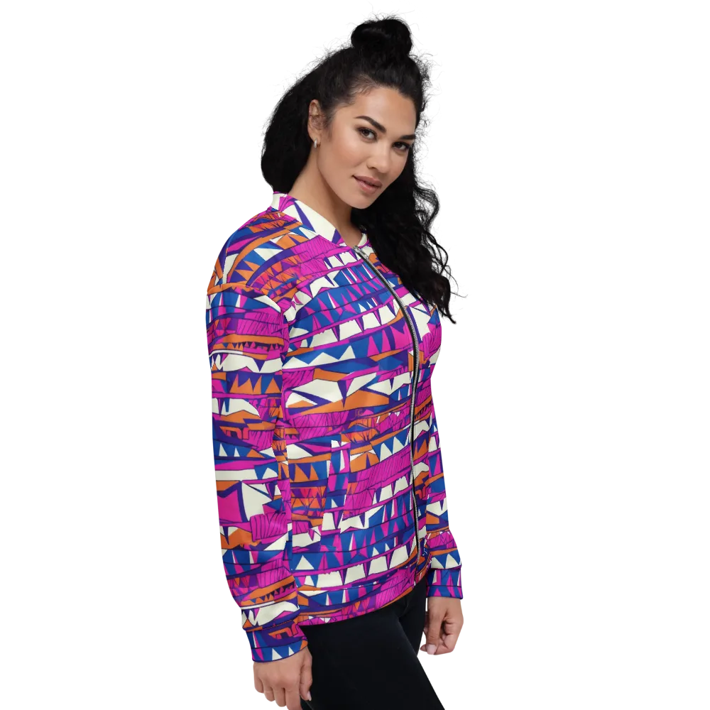 Neon Canyon on Bomber Jacket — Right