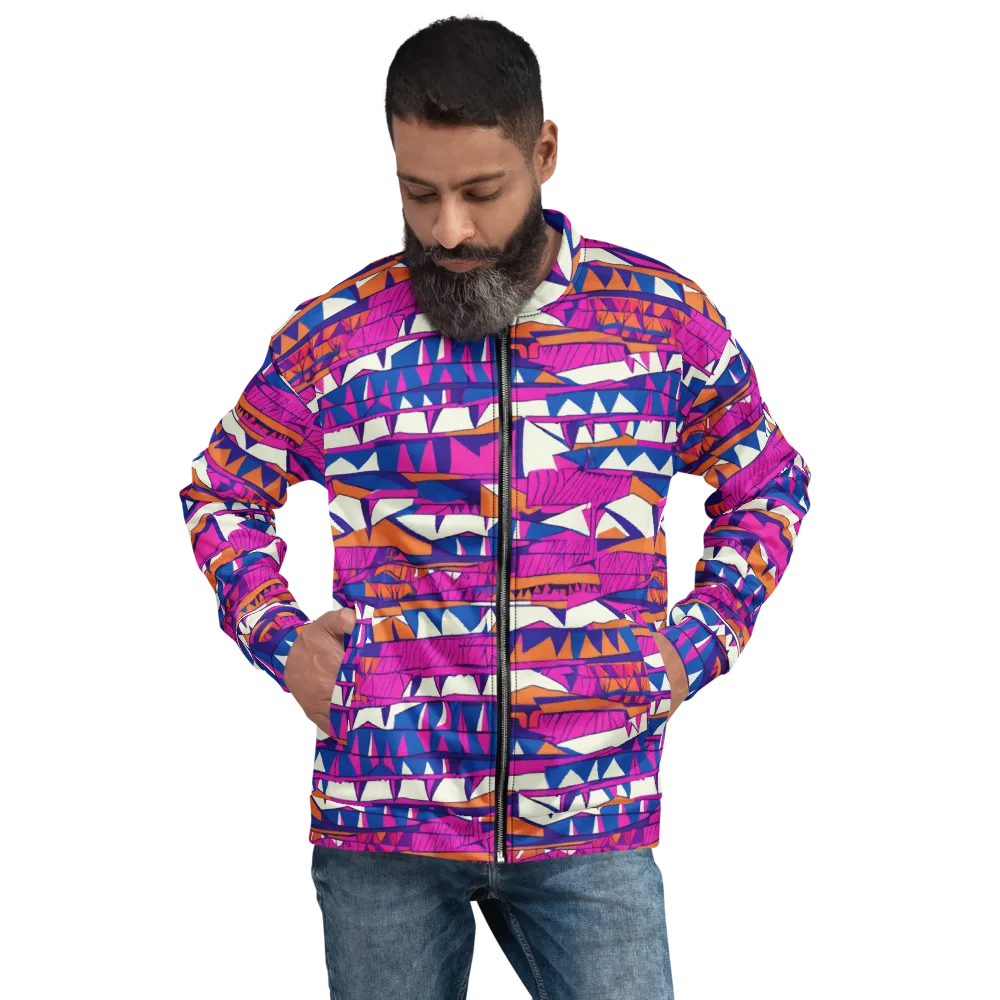 Neon Canyon on Bomber Jacket — Front
