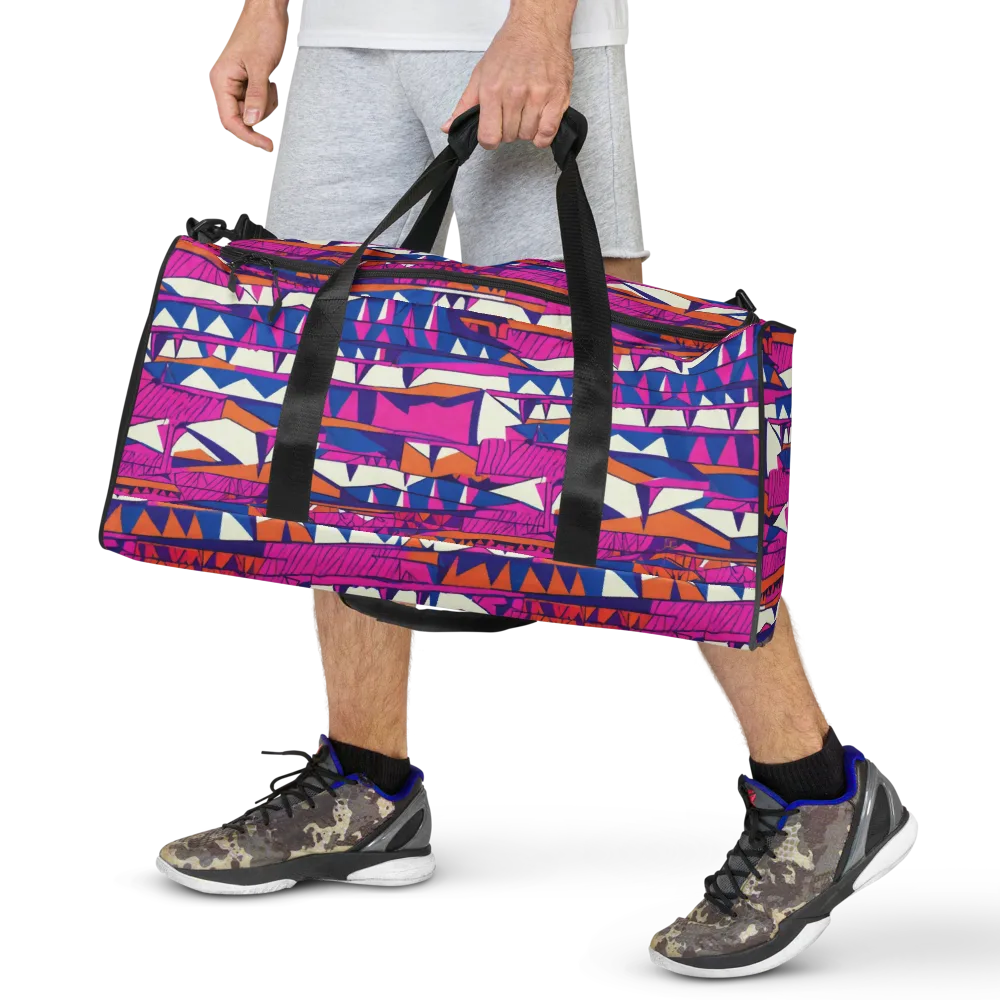 Neon Canyon on Duffle Bag — Front