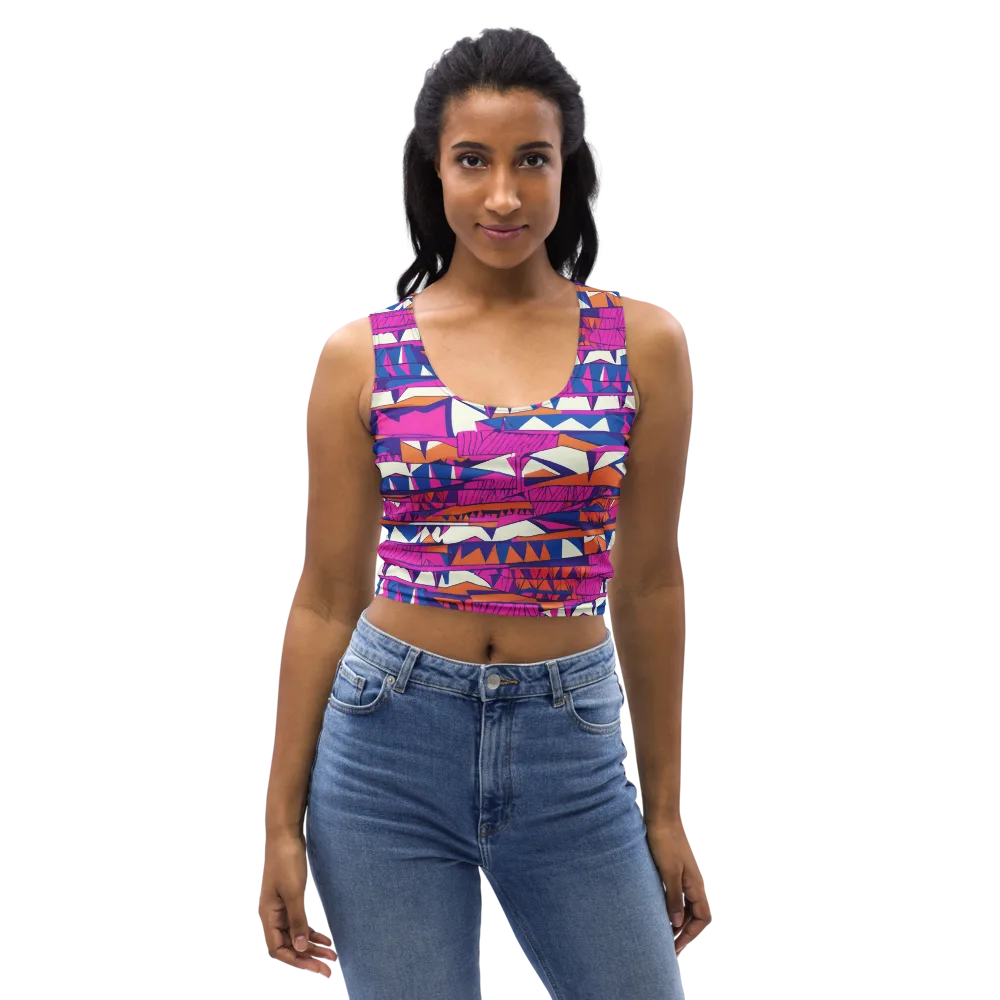 Neon Canyon on Crop Top — Front