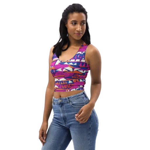Neon Canyon on a Crop Top