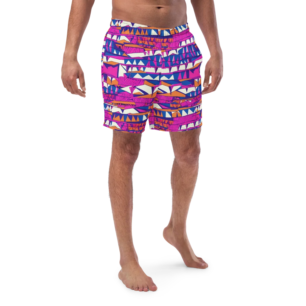 Neon Canyon on Swim Trunks — Front