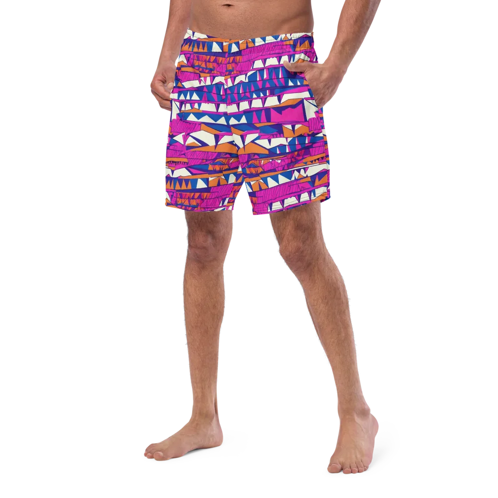 Neon Canyon on Swim Trunks — Left Front