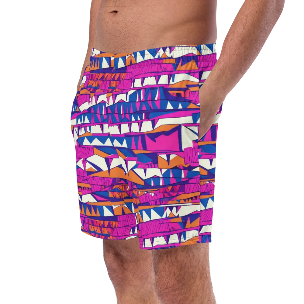 Neon Canyon on Swim Trunks — Left Front