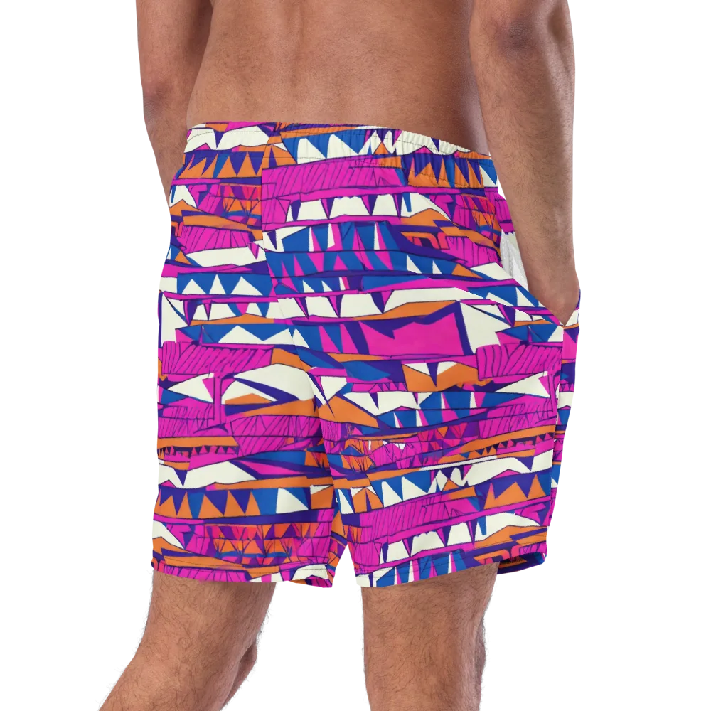 Neon Canyon on Swim Trunks — Right Back