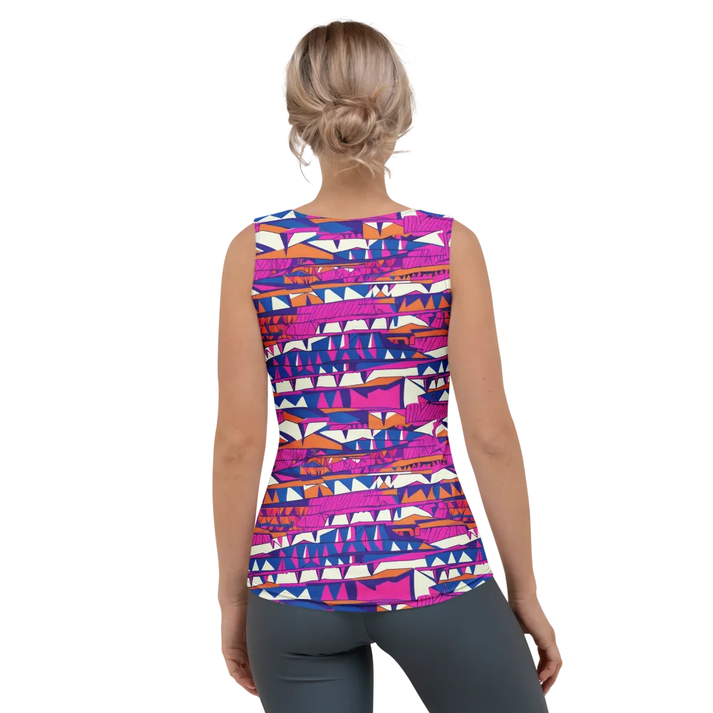 Neon Canyon on Women's Tank Top — Back
