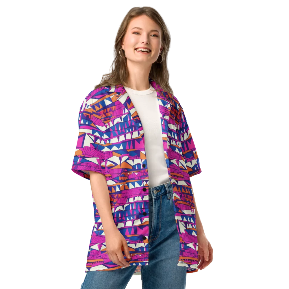Neon Canyon on Button Shirt — Front