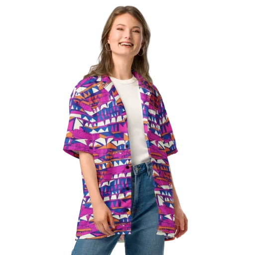 Neon Canyon on a Button Shirt