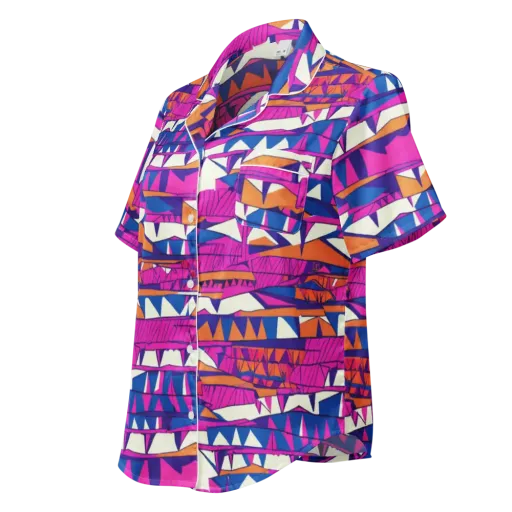 Neon Canyon on a Women's Short Sleeve Pajama Top