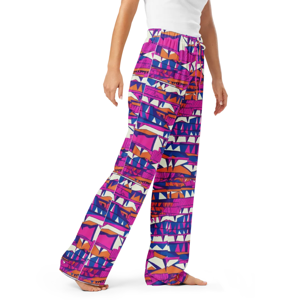 Neon Canyon on Women's Pajama Pants — Right Front