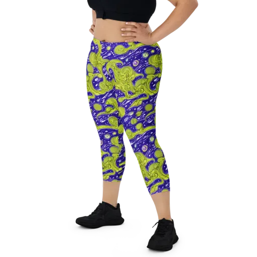 Lime Current on a Capri Leggings