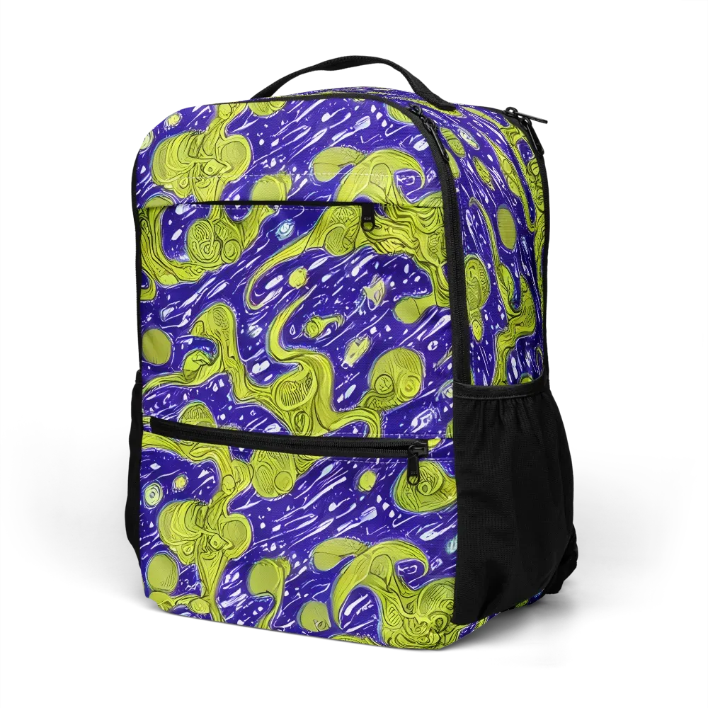 Lime Current on Utility Backpack — Left Front